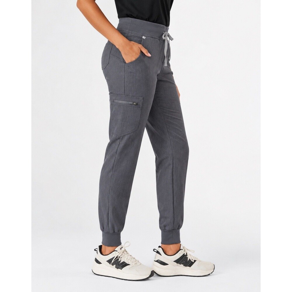 FIGS Technical Collection Zamora Jogger Scrub Pants Women Size S Gray